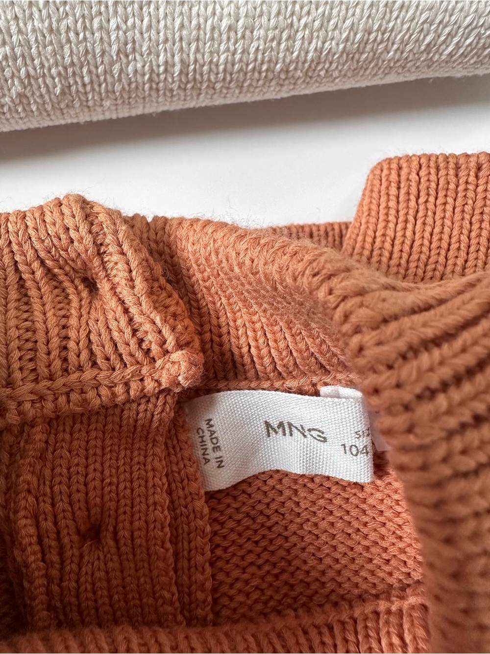 Mango Cream Rib-Knit Sweater - Picture 5 of 7